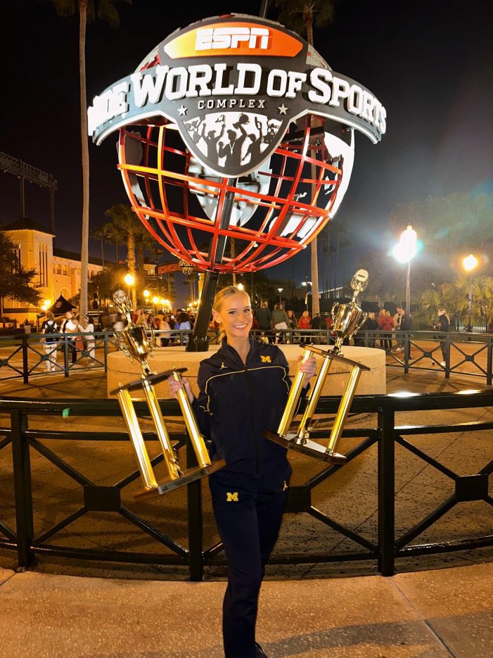 Carigan Price has seen a lot being on the University of Michigan Dance team – including winning the College Football Playoff national championship this season.

MORE HERE: clarkstonnews.com/clarkston-grad…