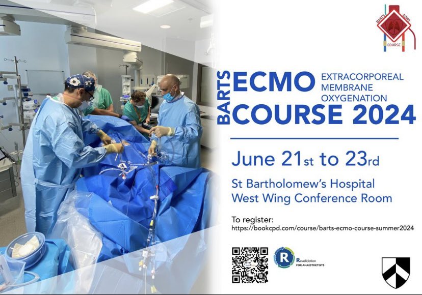 Dr Genex Correa (@genexcorrea) on Twitter photo Thank you for the interest in the Bart’s ECMO Course so far @BartsHospital
Come and spend summer with us in a beautiful central London location with an amazing world renowned faculty . Few spots left. 15 CPD from <a href="/RCoANews/">Royal College of Anaesthetists</a>
bookcpd.com/course/barts-e… Thank you for the interest in the Bart’s ECMO Course so far @BartsHospital
Come and spend summer with us in a beautiful central London location with an amazing world renowned faculty . Few spots left. 15 CPD from <a href="/RCoANews/">Royal College of Anaesthetists</a>
bookcpd.com/course/barts-e…