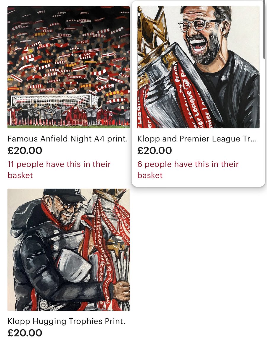 rudkin_abigail's tweet photo. KLOPP PRINTS 🔴🫶

I’ve restocked the Klopp prints on my store now! 

Order here👇

https://t.co/V1lIW9mPtx https://t.co/Kg9TBJTjs2