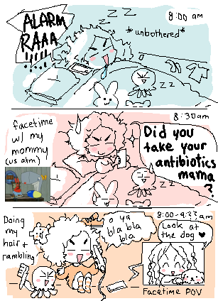 okiedoke HOURLY COMIC TIME ^p^ Good morning☀️ uh ya ILL UPDATE SOON 