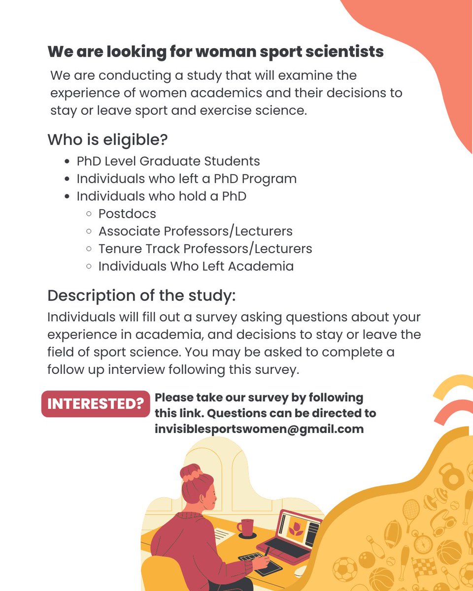 Invisible Sportswomen - Investigating the 'leaky pipeline' in sport science academia. Where are all the women going? Please consider taking our survey: app.onlinesurveys.jisc.ac.uk/s/ljmu/isw-3