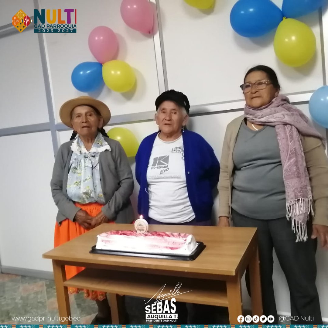 Trabajar por la población adulta mayor de la Parroquia es crear espacios de aprendizaje, recreación, asociación. 🧓👩‍🦳🧑‍🦳Es escucharles y realizar acciones que mejoren su calidad de vida. 
<a href="/SebasAuquillaT1/">Sebastián Auquilla Tenesca</a> Presidente del GAD de #Nulti 
#AdultoMayor #Social #Responsabilidad #Raíz