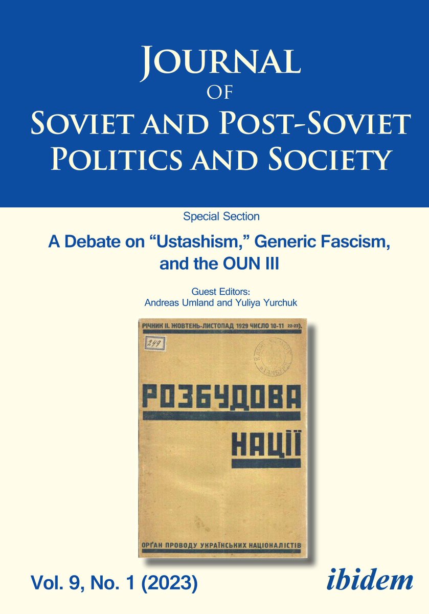 UmlandAndreas's tweet photo. #JSPPS 9:1

Ed. @JulieFedor1 @UniMelb

Publ. @ibidem11. Distr. @ColumbiaUP

“Ustashism,” Generic Fascism &amp; the OUN 

With @YurchukYuliya @Oleksiy_Panych @radchenko_yuri 

@FelixRiefer: Think Tanks &amp; Foreign Policy Design in the RF

https://t.co/5zpoZYXSL6

https://t.co/KdgM8HeYV0 https://t.co/UbupXA8kdQ