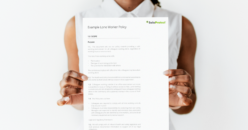 SoloProtect's tweet photo. Feeling safe when working alone is paramount. Organizations need a solid lone working policy to protect their employees. Our experts crafted a comprehensive template to ensure safety and promote a positive culture. 

Download Today!

 #SafetyFirst #loneworkersafety #SoloProtect