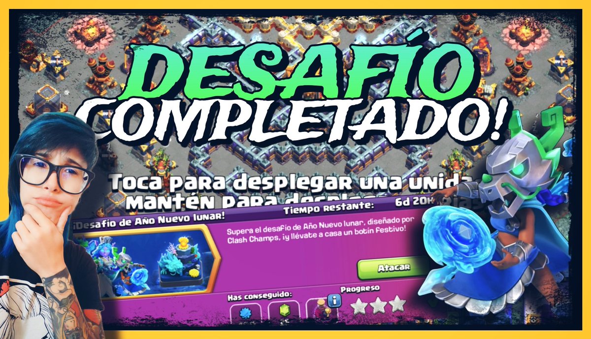 Perdonen la ausencia , guía rápida para completar el desafio de coc 🫡 youtu.be/zUA7H7sAZpg