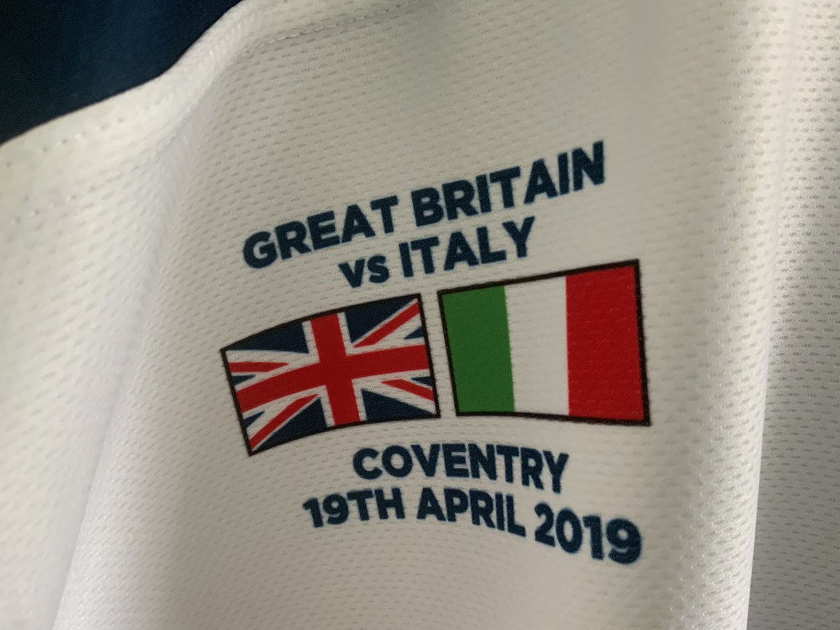NeilHoskins77's tweet photo. **FOR SALE**

I originally intended only selling one. The blue has gone, but I’ve decided to also sell the white @TeamGBicehockey game worn jersey of @cardiffdevils forward @SDuggan1661 from the 2019 game in Coventry vs Italy. There is no fight strap on this jersey

Price is £150 https://t.co/NyLF2n3Ycb