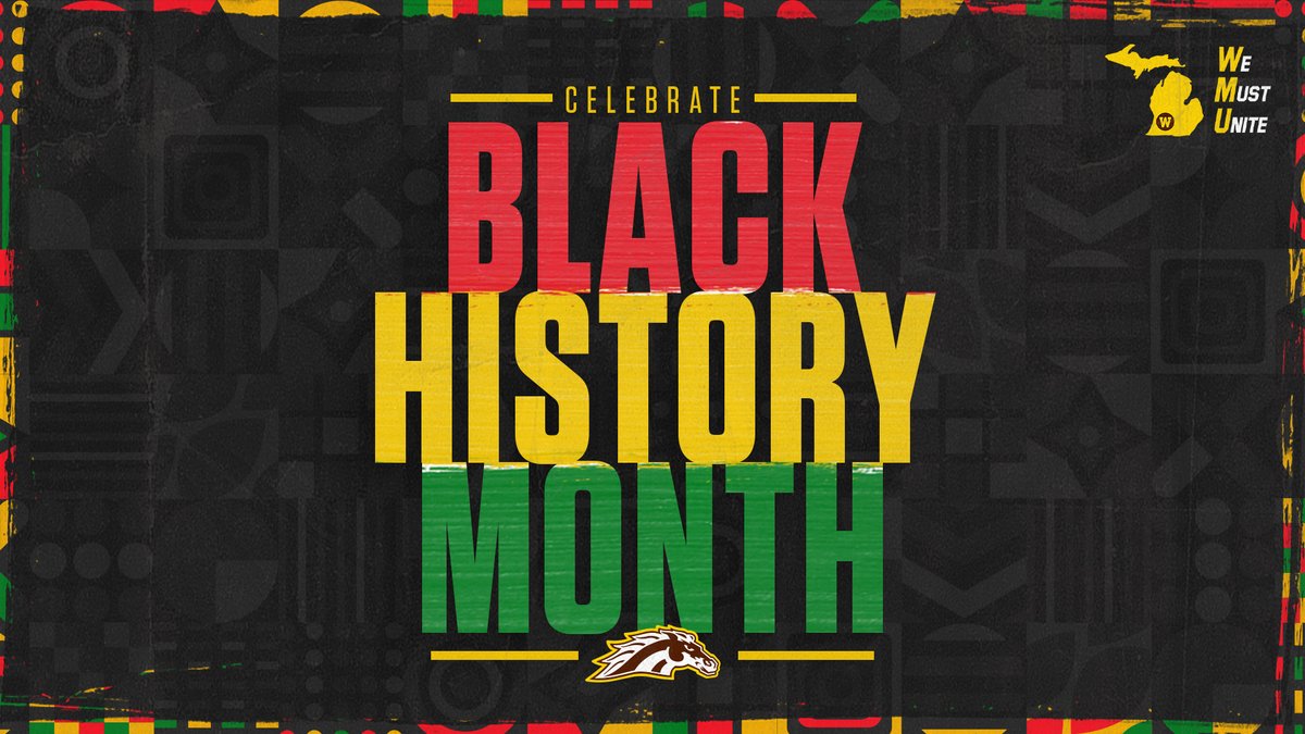 WMUBroncos's tweet photo. #BlackHistoryMonth - a time to celebrate progress made, &amp; what we can achieve in the future.
Throughout the month we'll be shining a spotlight on contributions &amp; achievements that have shaped history.
Follow our SAAC accounts (@wmusaac) as we empower the present &amp; honor the past https://t.co/pUj5kIdbvG