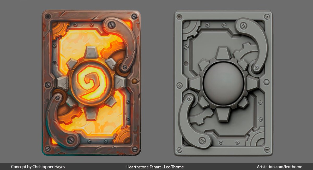 W.i.p more progress from my Hearthstone fanart. 😀

#3dart #blender #zbrush #blizzardentertainment #fanart