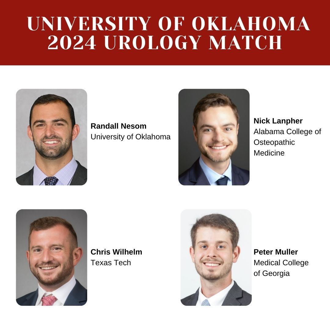 Please join us in congratulating the members of our 2024 match class. Welcome to OU Urology! @AmerUrological @OUHealth @UroResidency @Uro_Res @so_uro