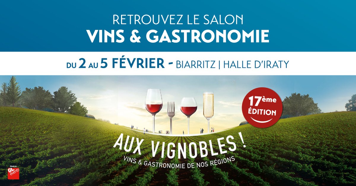 Rdv dès ce vendredi 2/02 à la @HalleIraty pour la nouvelle édition de <a href="/AuxVignobles/">Aux Vignobles !</a> , salon dédié aux vins et à la gastronomie 😋

Plus d'infos👉tourisme.biarritz.fr/fr/actualites/…

#biarritz #salon #gastronomie #paysbasque