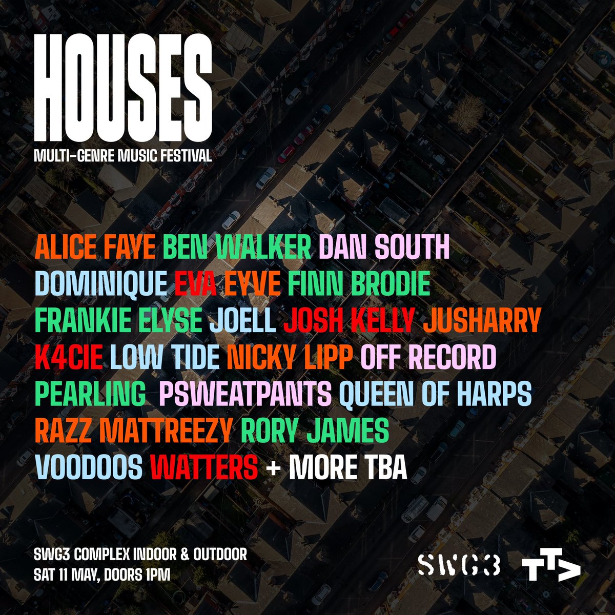 Looking forward to playing the first edition of Houses Festival Saturday 11th May at SWG3! Early bird ticket sign up available here: mailchi.mp/swg3/housesfes…