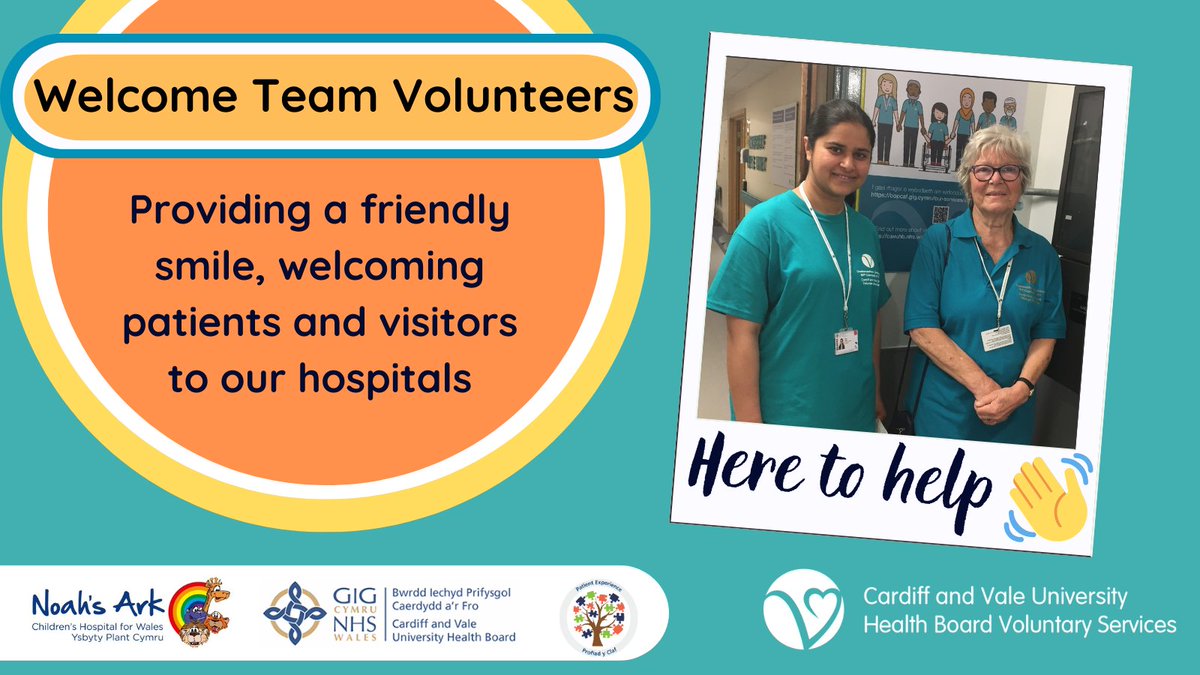 👋Applications still open for University Hospital Llandough! If you are looking for an opportunity where you can make a difference to someone’s day, this might be the role for you🙂! Apply here ➡️cavuhb.nhs.wales/our-services/v…… @GVolServices @CV_UHB @cdfvolcentre