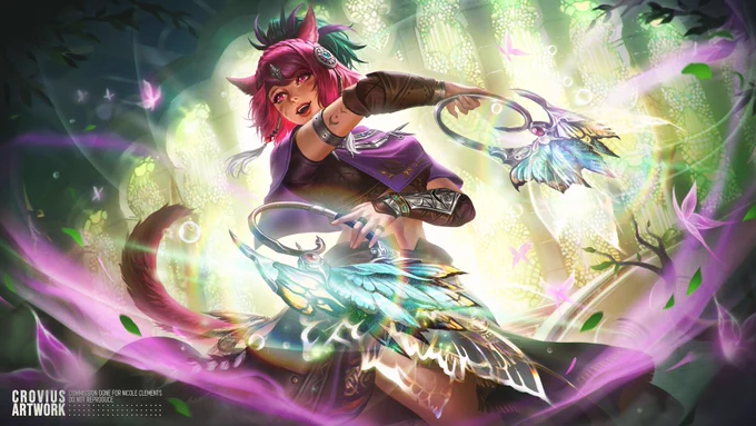More Splash Art done for Nicole! Titania dancer weapon are trully beautiful  Thank you for entrusting your character to me! #FFXIVART #FFXIV 