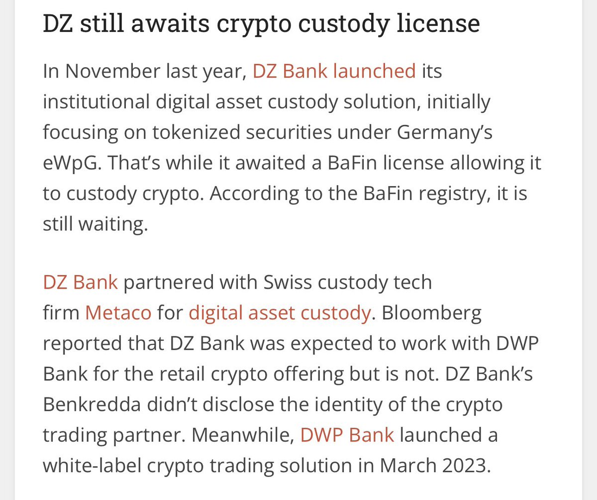 DZ Bank - second largest German bank goes LIVE with Ripple Custody. 🔥✓