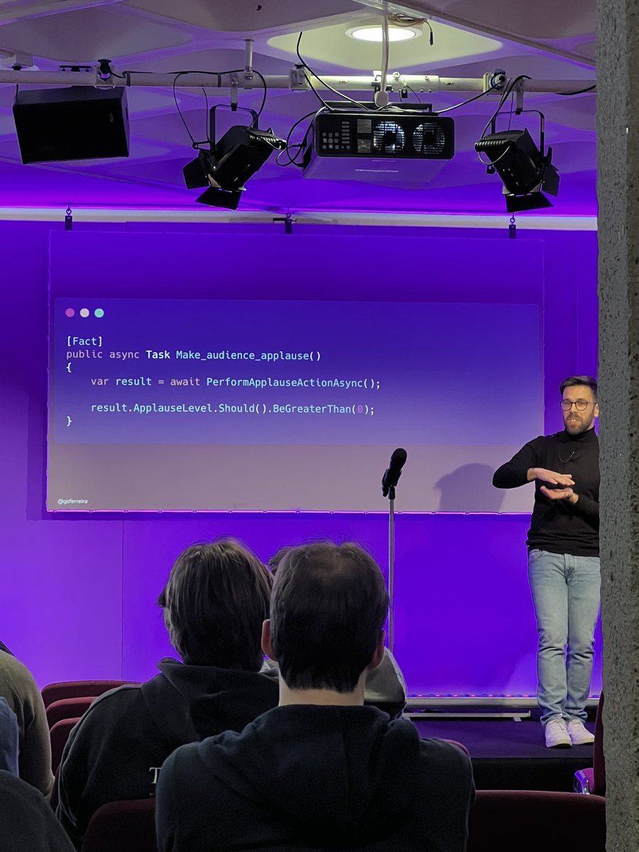 Tess (@tessferrandez) on Twitter photo Snake casing test names FTW! - <a href="/gsferreira/">Gui Ferreira</a> is my brother from another mother at #NDCLondon Snake casing test names FTW! - <a href="/gsferreira/">Gui Ferreira</a> is my brother from another mother at #NDCLondon