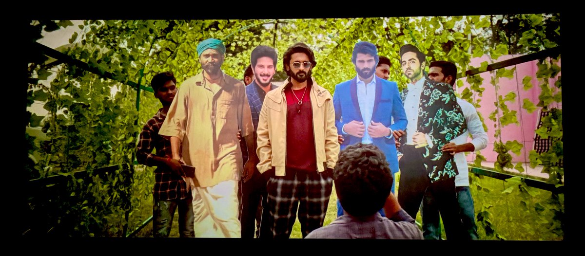 ASURAN #Dhanush Reference in the Telugu movie of #HappyEnding today premiere show PAN INDIA STARDOM 🌟✊️ @dhanushkraja