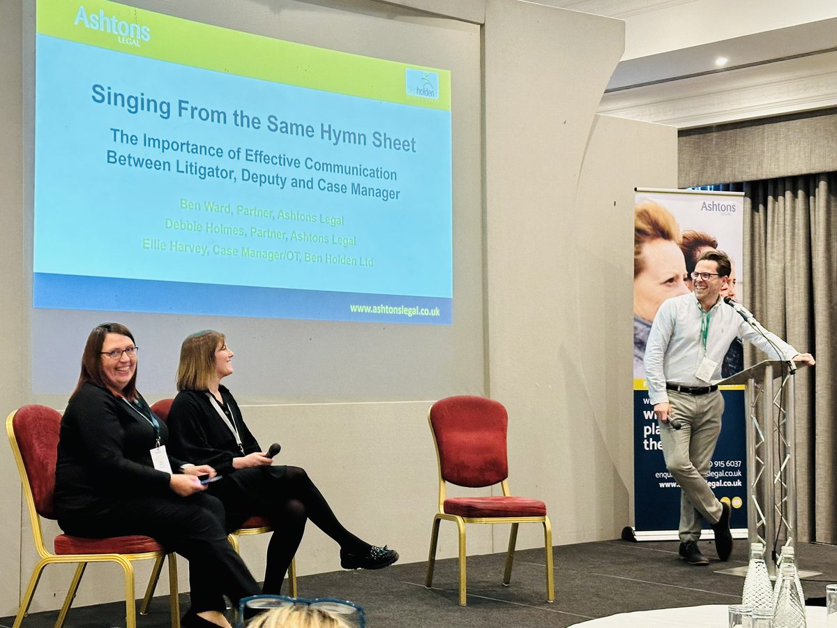 Ben_Holden_Ltd's tweet photo. @AshtonsLegal #ashtonsconf24 we are very proud that our Ellie Harvey is presenting alongside Ben Ward &amp; Debbie Holmes today at the Ashtons conference 🎉 https://t.co/QXlVd7yo4n