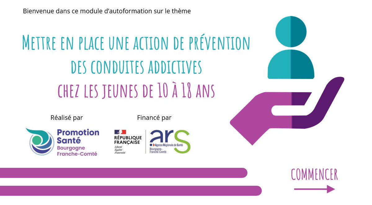 Un nouveau module d’autoformation sur la prévention des conduites addictives est en ligne sur Pass'Santé Pro ! 
✅pour donner des pistes d’actions de prévention des conduites addictives 
✅pour les pros intervenant auprès de jeunes de 10 à 18 ans.
pass-santepro.org/sites/product/…