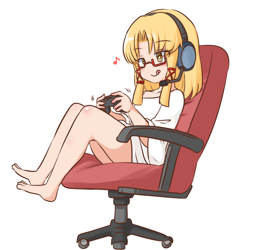 洩矢諏訪子 「ゲーム用 カジュアルゲーマー 諏訪子 」|いすぃのイラスト