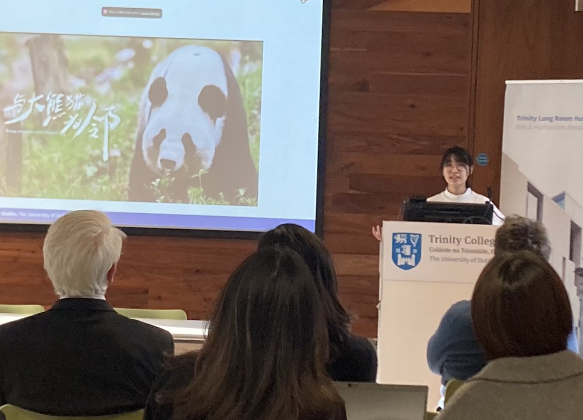 Delighted to attend the <a href="/TCDAsianStudies/">TrinityAsianStudies</a> Research Symposium ‘Celebrating Sichuan: Diversity, Heritage, and Transformation’. Congratulations to our PhD colleague Ruiyao Li on her presentation on ‘Pandas and red pandas: From the animal names in Yarrtse to its natural environment’!