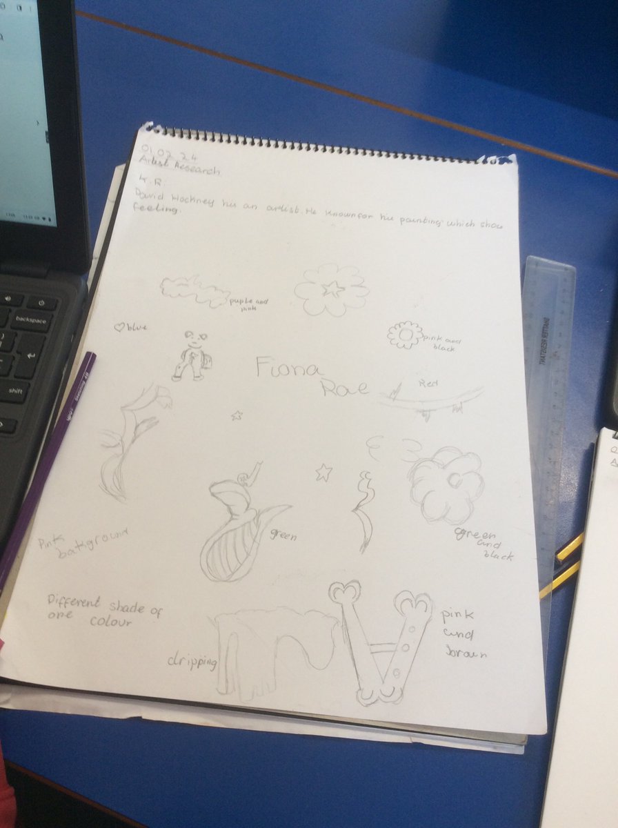 Mrs_Monk13's tweet photo. 6M have been busy researching artists and looking for inspiration for their own artwork. https://t.co/mHywuZE0XC