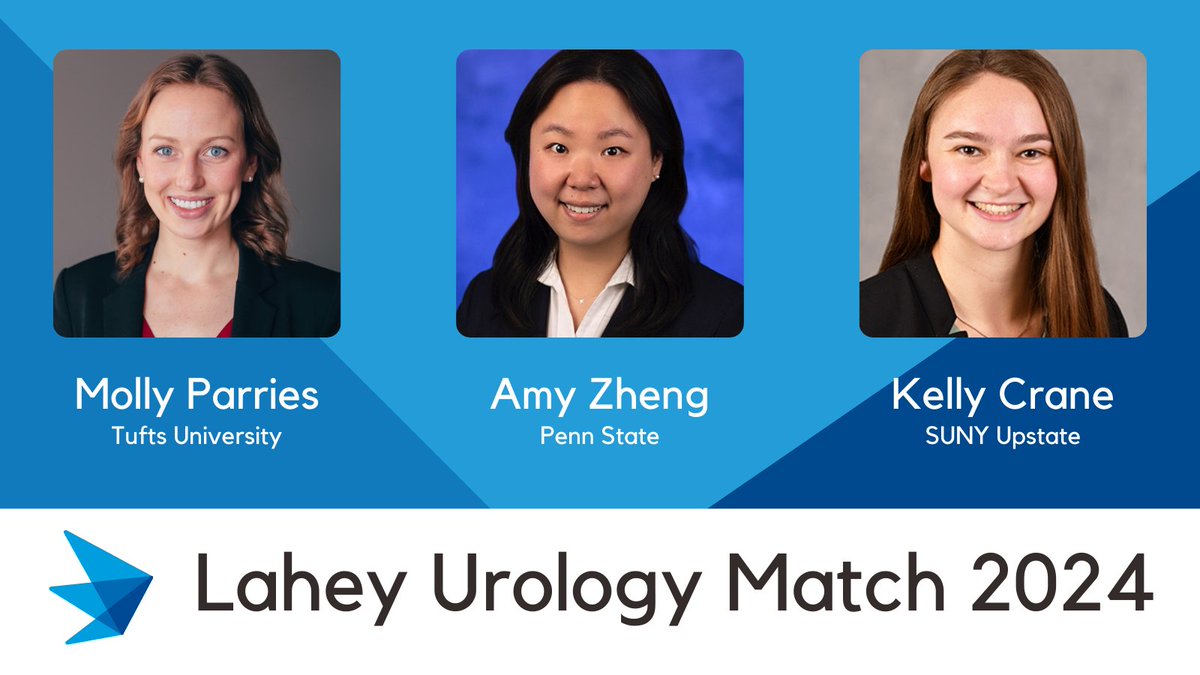 We are thrilled to welcome Molly, Amy, and Kelly to the <a href="/LaheyUro/">Lahey Urology</a> family!
🎉🎊🍾