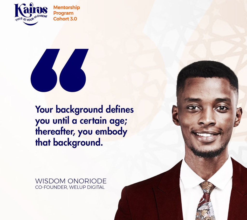 Thekairoshq's tweet photo. @WisdomOnorm served us premium content at the Kairos Mentorship Program 3.0

Here are some excerpts from his session. 

#thekairoshq
#kmp24
#kairosmentorshipprogram https://t.co/VIcVLIMa7s