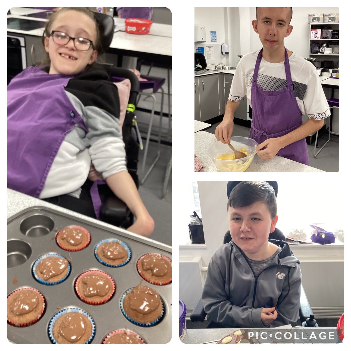 TirMorfa's tweet photo. #ytmhwellb #ytmsctech Siabod enjoying their cooking lesson in food technology. They created some delicious chocolate cake. #Siabod. https://t.co/5hSJiA1HD0