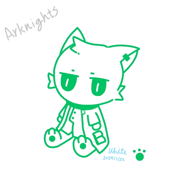 executor141's tweet image. 放一下之前畫的凱貓貓