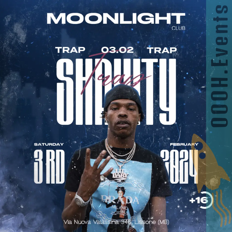 OOOH_Events's tweet photo. Moonlight "Shawty" Night il 3 febbraio a Lissone!
Acquista il biglietto PROMO + 2 DRINK
https://t.co/wvcJTlJB0p
#OOOHEvents #Shawty #MoonlightClub #Lissone #trap #trapitaliana #dancenight #saturdaynight https://t.co/5qIOV4OC1S