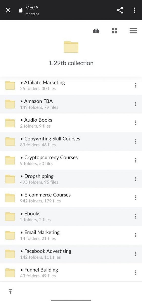 1.29 TB💼 Collection Courses🔥

📌Affiliate marketing
📌Amazon FBA
📌Audio Books
📌Copywriting skills courses
📌Email Marketing

To get them simply:

1. Follow <a href="/Vinay_bharambe/">Vinay Bharambe</a> (so i can Dm)
2. Like and Repost
3. Comment "send"
