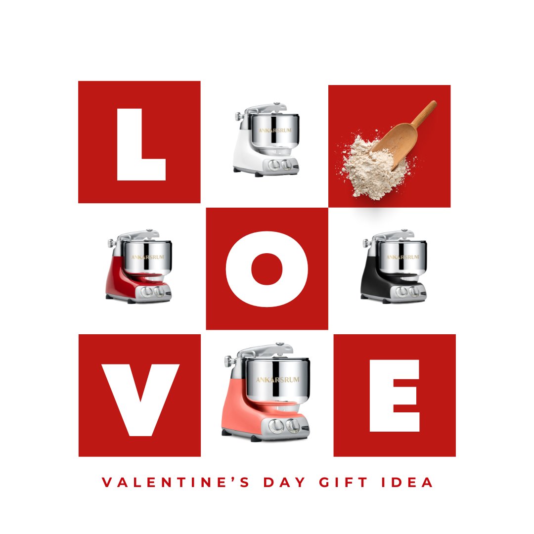1847flours's tweet photo. Ready to whisk your loved one off their feet?!

This Valentine's Day, spice things up with the Ankarsrum Assistent Original Stand Mixer - Order now and let the baking love affair begin!

https://t.co/HrAEOk0mAx https://t.co/e3je4kAWni