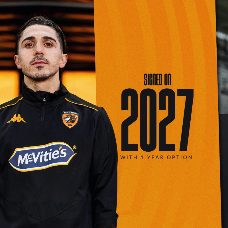HullCity's tweet photo. ✍️ We are delighted to announce the signing of Türkiye international Abdülkadir Ömür from Süper Lig side @Trabzonspor.

🤝 Welcome to Hull City, Abdüş!

#hcafc | Realtor Global
