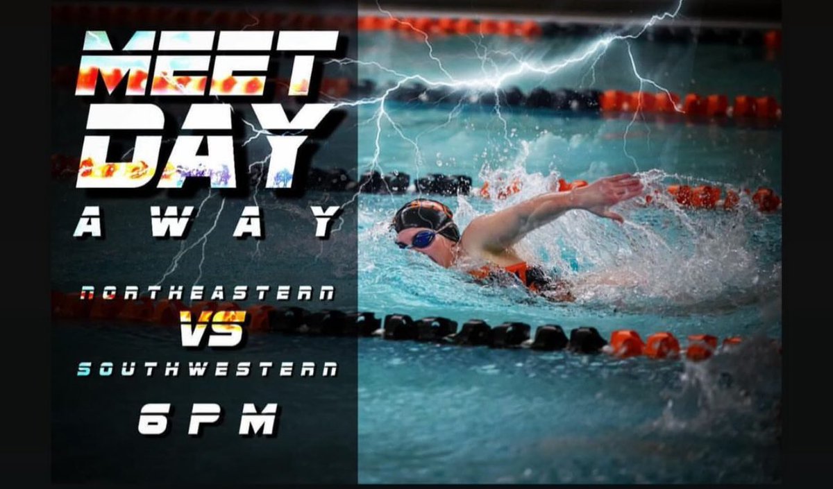 Last dual meet of the 23-24 season!  How is that possible?!  We travel back to Hanover today to swim the 🐴 of South Western High School. Meet starts at 6:00 pm. 
Swim FAST Bobcats! 🐾 🏊‍♀️ 🏊‍♂️ 💨
