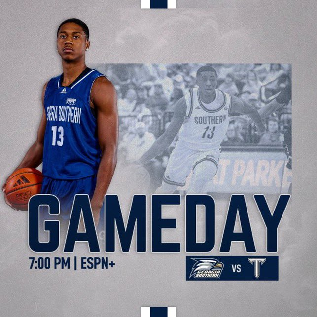 .<a href="/GSAthletics_MBB/">Georgia Southern Men's Basketball</a> v Troy is ON THE AIR! Listen Live!

🎙️<a href="/Eagle94_9/">Eagle 94.9</a> &amp; Affiliates bit.ly/3P5fcue 
📲<a href="/varsity/">Varsity</a> app bit.ly/3StnnBa 
💻gseagles.com/watch

 #GATA <a href="/Learfield/">LEARFIELD</a>