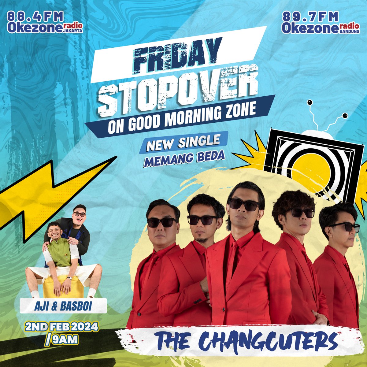 884GlobalRadio's tweet image. Zoners! besok di jam 9 pagi @ajiSABHA sama @basboi_ bakal ngobrol bareng @twitchangcuters di #GoodMorningZone!

Buat lo yang mau nanya-nanya, bisa langsung Whatsapp ke 08 121212 884, atau DM Instagram dan X kita😁

#OkezoneRadio #thechangcuters
