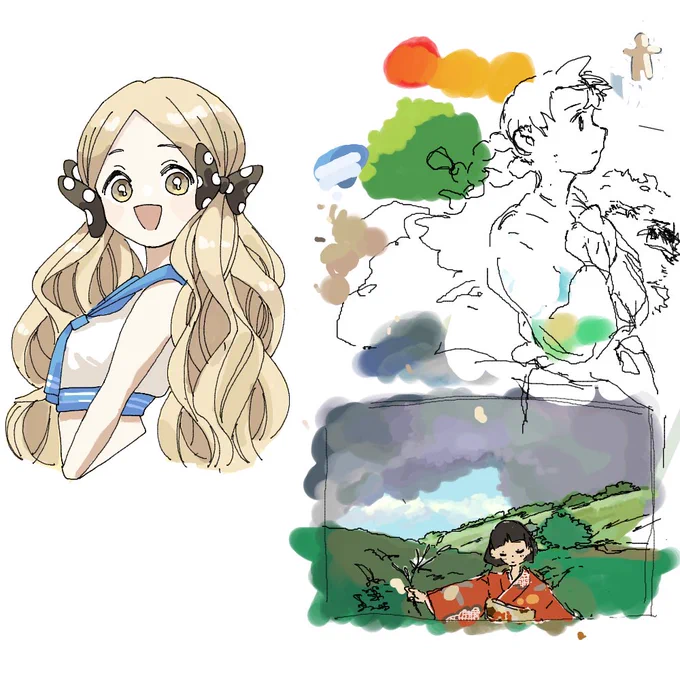オルデロさんと絵チャした楽しかった〜模写の大事さを知った