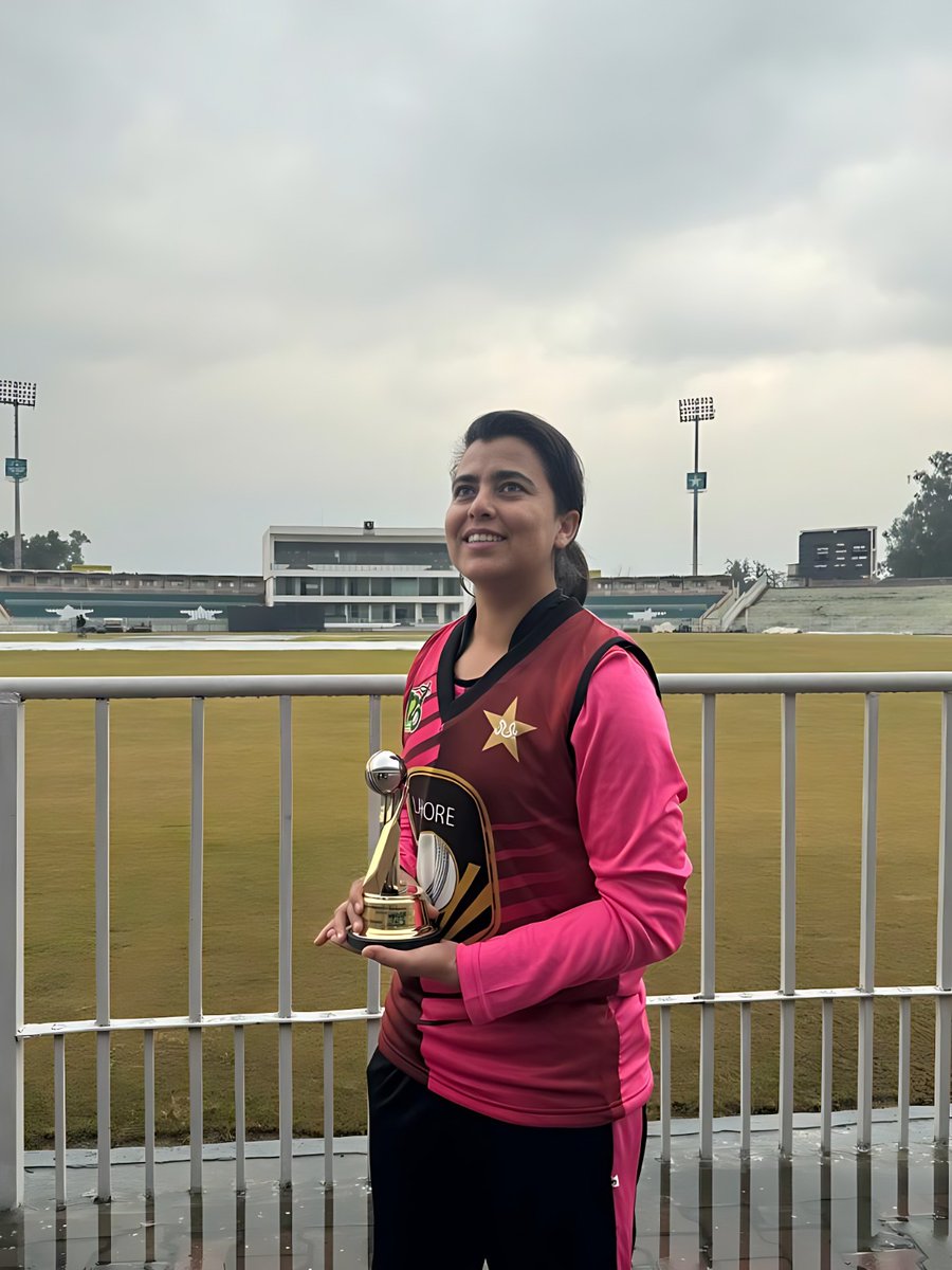 Best Bowler of the Women Cricket T20 Tournament 2024. 
All Thanks to Allah for these achievements. 
#21wickets #bestbowler #teamlahore #womencricket