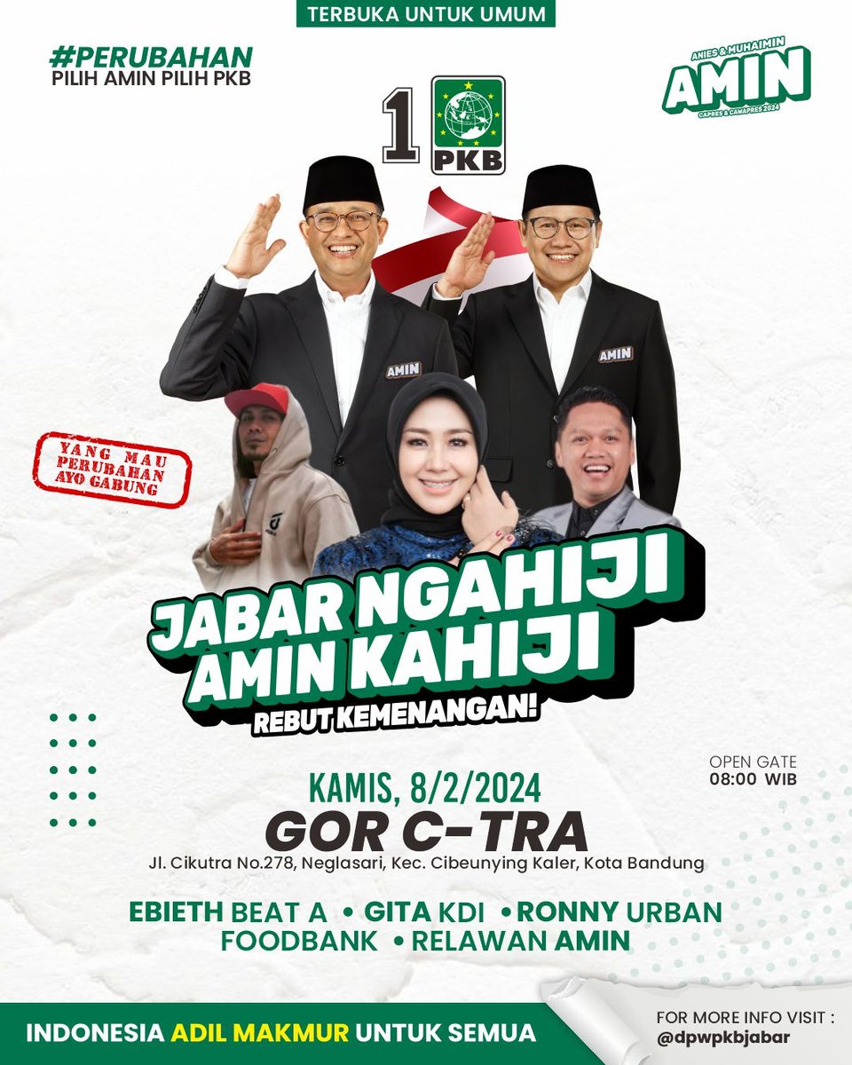 PKB 
Bangkit Solid Menang

#AMINAjaDulu 
#PKBkahiji
