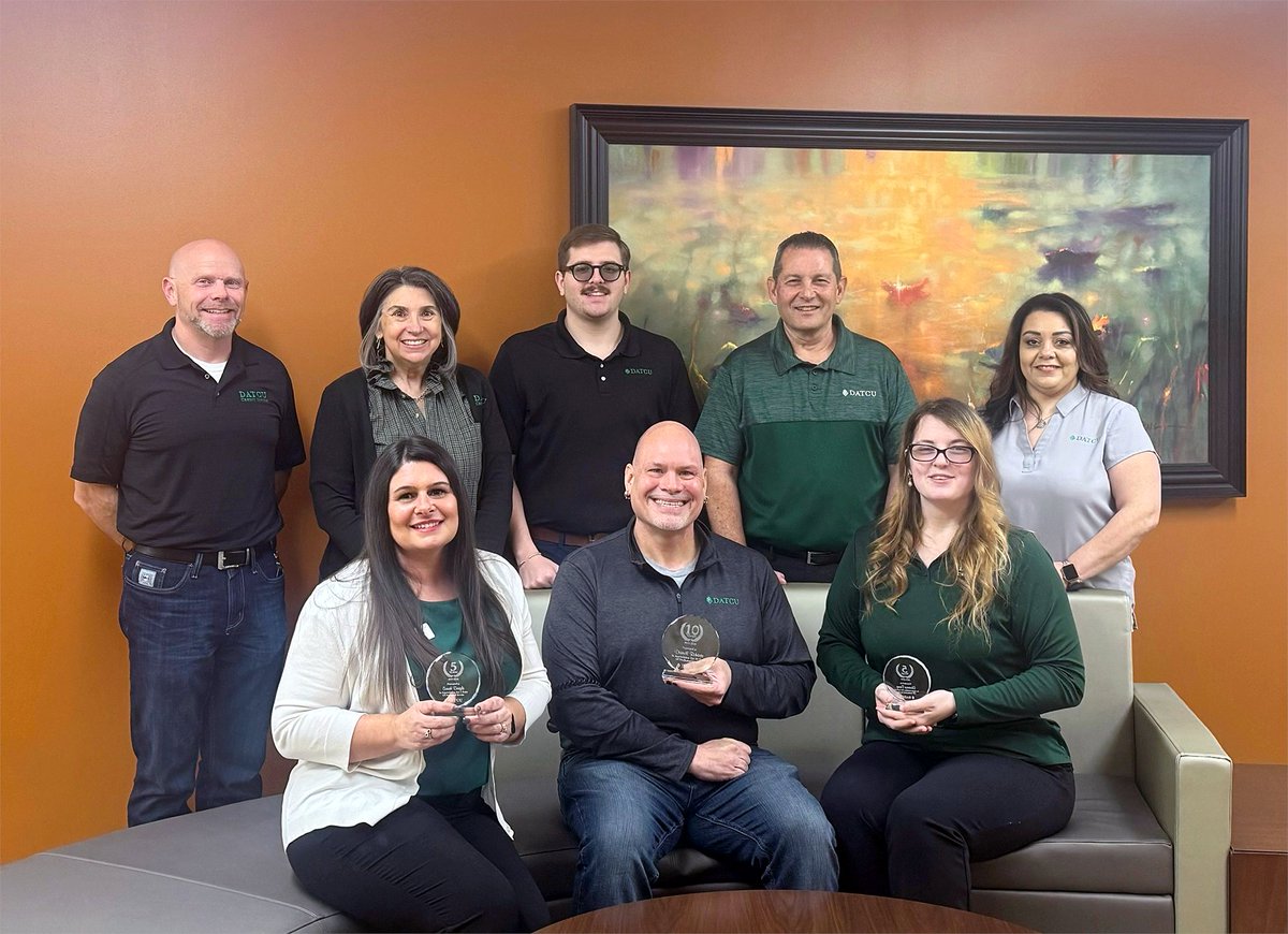Congratulations to Sarah Daigle and Shannon Camp for 5 years with DATCU, and Derrell Roberts for 10 years with DATCU. These milestones reflect the dedication, hard work, and passion you have for the community and our members. Thank you for being awesome!
