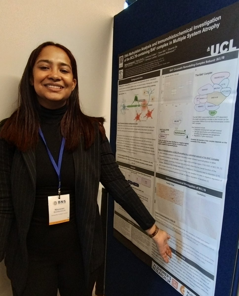 saobettencourt's tweet photo. Very proud 👏 to see team members @kate_fodder @neuronaiomi presenting today our work on #ftd and #MSA at  #BNS2024 🧠 https://t.co/gmQPrlBBkt