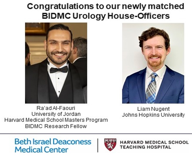 Proud to have matched two outstanding urology candidates to our BIDMC Urology family: @RFaouri and Liam Nugent -- WELCOME -- @AmerUrological @BIDMChealth @BIDMCSurgery @UrologyMatch @Uro_Res 👏👏👏👏 @URO