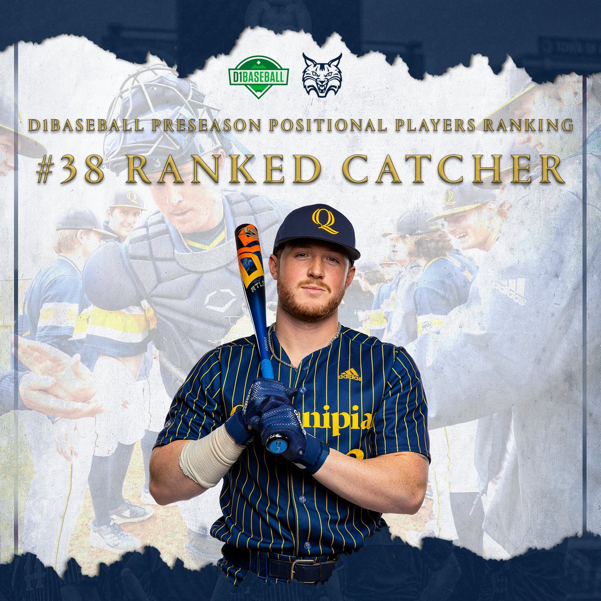#38 ranked catcher by <a href="/d1baseball/">D1Baseball</a>, but #1 in our eyes 👀

#BobcatNation x #MAACBaseball