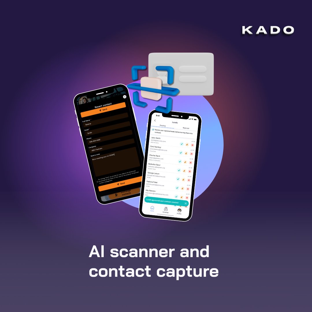 Goodbye to typing in data manually! 🚀 Our AI scanner simplifies collecting contacts. Use the card form or let our AI paper card reader do it for you. 📲✨ Never stress about transcription again!#ContactCapture #TechInnovation 🌐🔗 #DigitalNetworking #DigitalBusinessCards