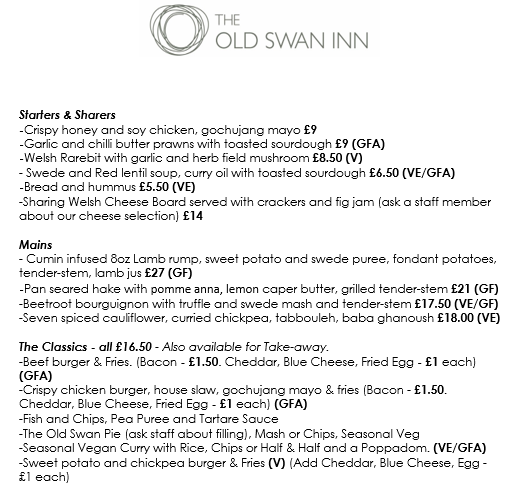 swantheold's tweet photo. New month and a new menu here at The Old Swan courtesy of our new head chef!!
Everything is homemade and freshly prepared daily, come and have a try https://t.co/u7qJN0Sn5M