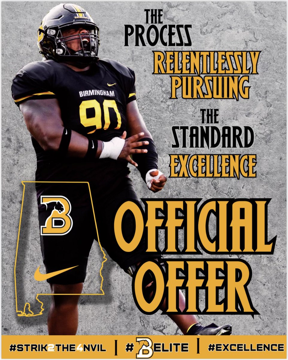 After a great talk with <a href="/Coach_Colucci/">Anthony Colucci</a>, I am blessed to receive an 🅾️ffer from BSC <a href="/DeMario_Pippen/">Led By God</a> <a href="/BSCFootball/">BSC Football</a>