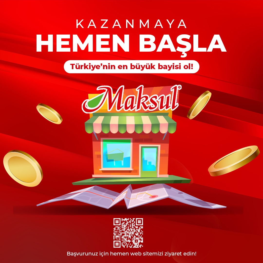 Hayallerindeki İşi Kur! 🌟💼

Maksul olarak, sektöründe öncü bir firma olarak, Türkiye'nin her yerinde bayiler arıyoruz. 🌍🛍️

Başarılı olmak için gereken her şeye sahipsen, hemen başvur! 💪🚀

#bayilik #işfırsatı #girişimcilik #karlıbiryatırım #istanbul #türkiye