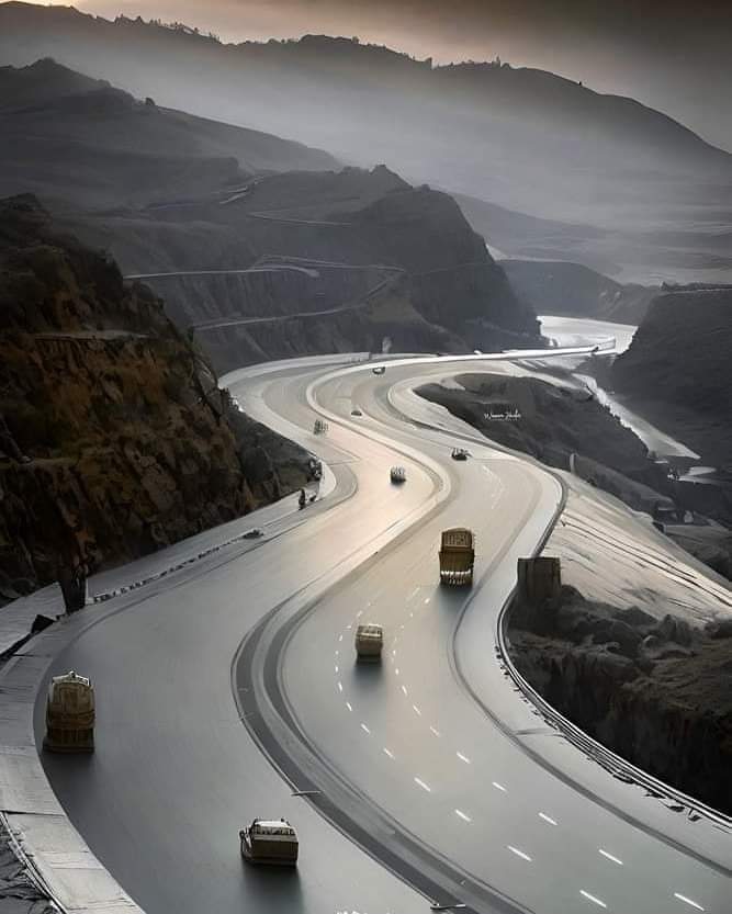 BeautyOfPaki's tweet image. Motorway Hazara.
