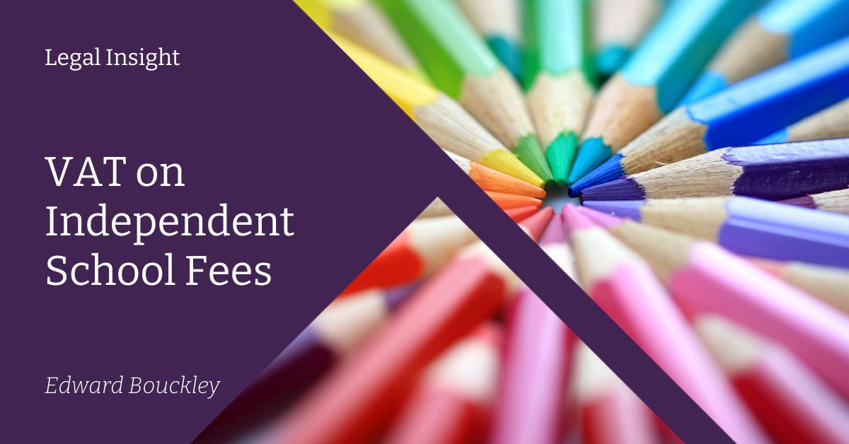 Recent reports suggest that Labour, if in power, will introduce new legislation that will prevent Fees in Advance schemes from being effective protection from any imposition of VAT on school fees.

Edward Bouckley explores: birketts.co.uk/legal-update/v…

#VAT #Schools #LegalInsight