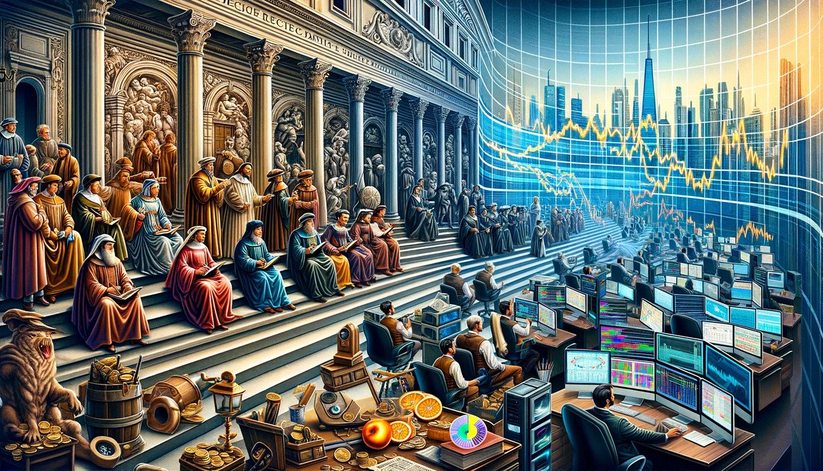 How did a 15th-century banking dynasty influence today's financial markets? 🤔 Discover the link between the Medici Era and modern tokenization in our latest blog post. Read it here: bit.ly/47YibMz #tokenization #blockchain #finance #crypto